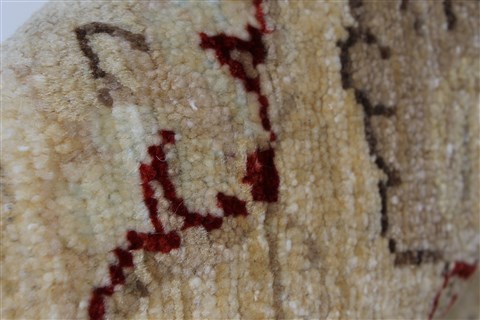 Pishavar Beige Hand Knotted 411 X 66 Area Rug 250-27181 Image 12
