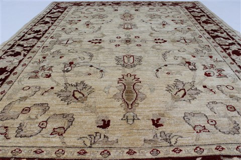 Pishavar Beige Hand Knotted 411 X 66 Area Rug 250-27181 Image 5