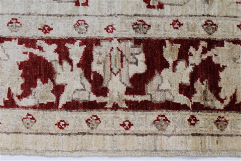 Pishavar Beige Hand Knotted 411 X 66 Area Rug 250-27181 Image 6