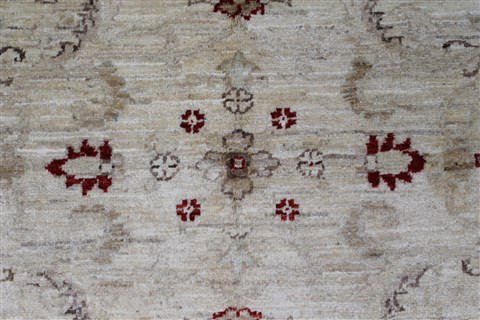 Pishavar Beige Hand Knotted 411 X 66 Area Rug 250-27181 Image 7