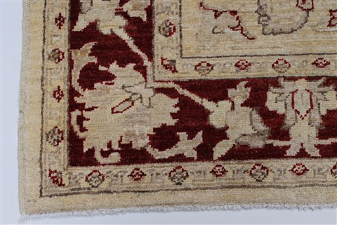 Pishavar Beige Hand Knotted 411 X 66 Area Rug 250-27181 Image 8