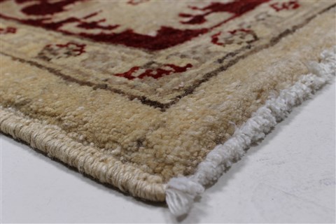 Pishavar Beige Hand Knotted 411 X 66 Area Rug 250-27181 Image 9