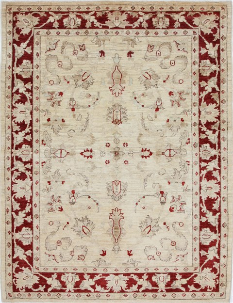 Pishavar Beige Hand Knotted 411 X 66 Area Rug 250-27181 Image 0