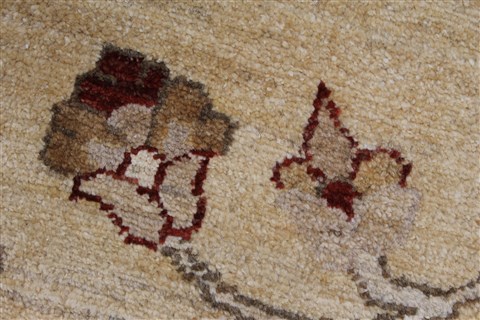 Pishavar Beige Hand Knotted 50 X 68 Area Rug 250-27182 Image 10