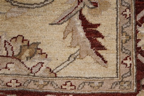Pishavar Beige Hand Knotted 50 X 68 Area Rug 250-27182 Image 11