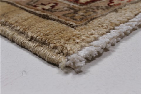 Pishavar Beige Hand Knotted 50 X 68 Area Rug 250-27182 Image 8