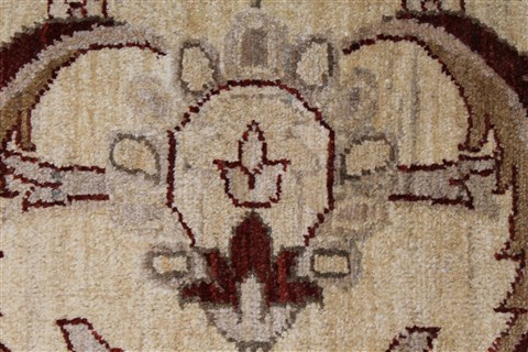 Pishavar Beige Hand Knotted 50 X 68 Area Rug 250-27182 Image 9