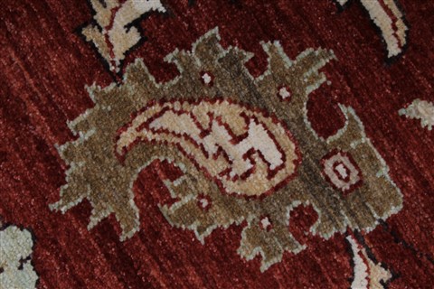 Pishavar Beige Hand Knotted 411 X 64 Area Rug 250-27183 Image 11