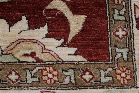 Pishavar Beige Hand Knotted 411 X 64 Area Rug 250-27183 Image 12