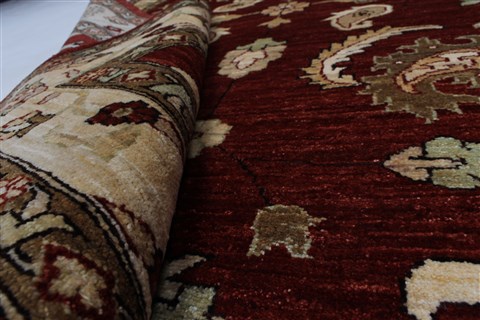 Pishavar Beige Hand Knotted 411 X 64 Area Rug 250-27183 Image 2
