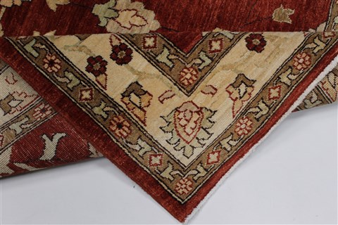Pishavar Beige Hand Knotted 411 X 64 Area Rug 250-27183 Image 3
