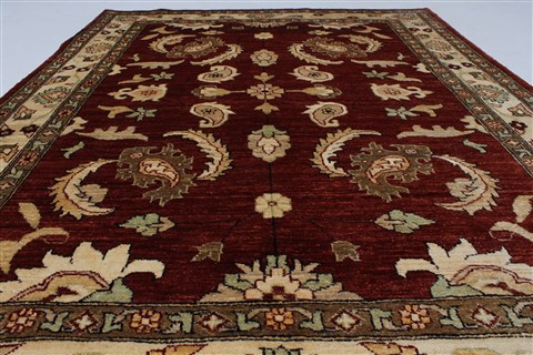 Pishavar Beige Hand Knotted 411 X 64 Area Rug 250-27183 Image 5