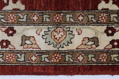 Pishavar Beige Hand Knotted 411 X 64 Area Rug 250-27183 Image 6