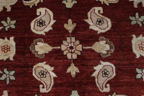 Pishavar Beige Hand Knotted 411 X 64 Area Rug 250-27183 Image 7