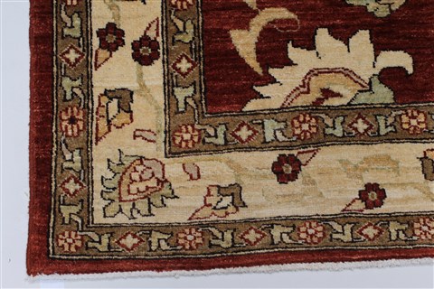 Pishavar Beige Hand Knotted 411 X 64 Area Rug 250-27183 Image 8