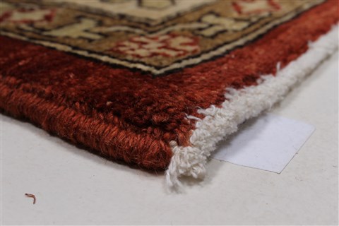Pishavar Beige Hand Knotted 411 X 64 Area Rug 250-27183 Image 9
