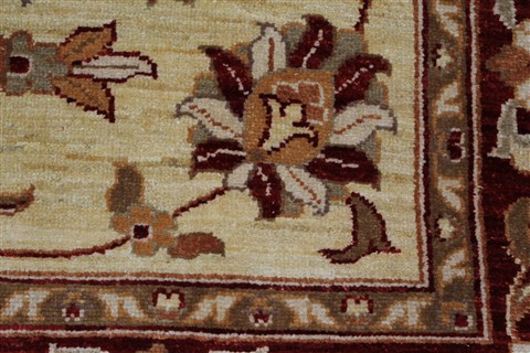 Pishavar Beige Hand Knotted 411 X 65 Area Rug 250-27184 Image 10