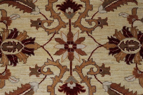 Pishavar Beige Hand Knotted 411 X 65 Area Rug 250-27184 Image 6