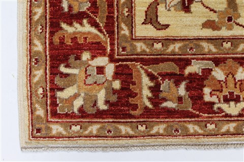 Pishavar Beige Hand Knotted 411 X 65 Area Rug 250-27184 Image 7
