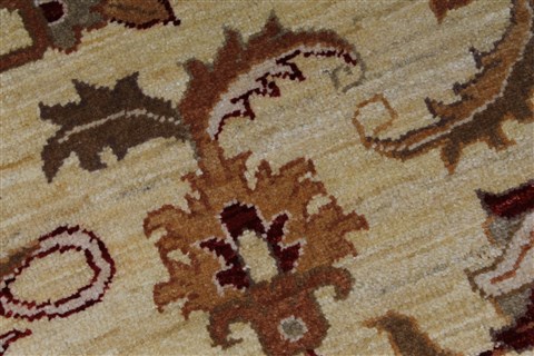 Pishavar Beige Hand Knotted 411 X 65 Area Rug 250-27184 Image 9