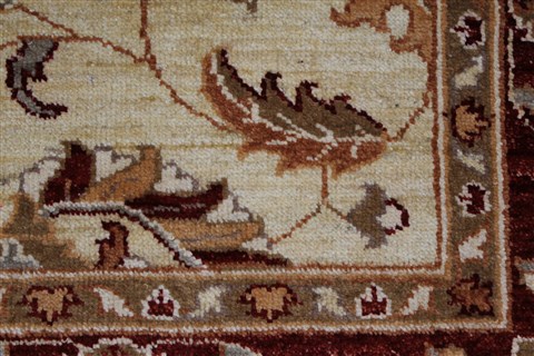 Pishavar Beige Hand Knotted 54 X 510 Area Rug 250-27186 Image 10