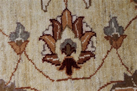 Pishavar Beige Hand Knotted 54 X 510 Area Rug 250-27186 Image 9