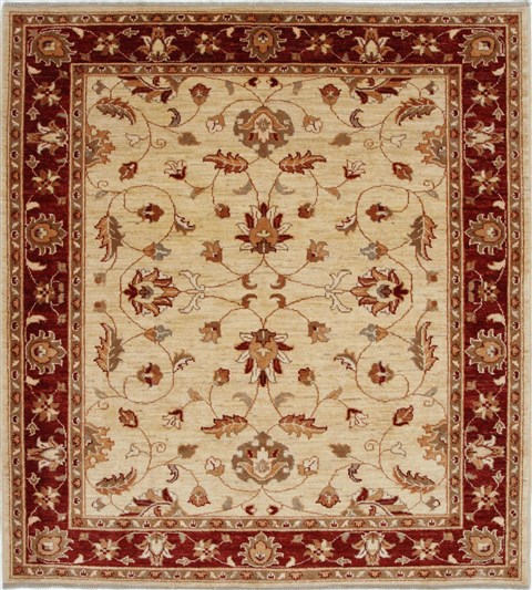 Pishavar Beige Hand Knotted 54 X 510 Area Rug 250-27186 Image 0