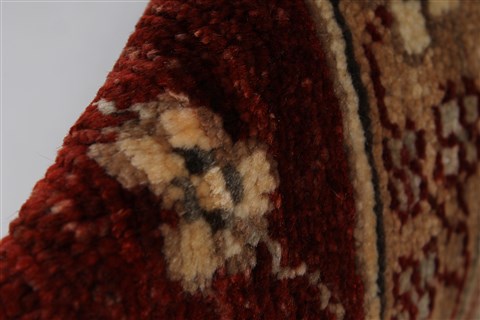 Pishavar Beige Hand Knotted 53 X 69 Area Rug 250-27187 Image 11