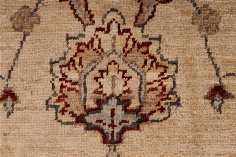 Pishavar Beige Hand Knotted 53 X 69 Area Rug 250-27187 Image 8