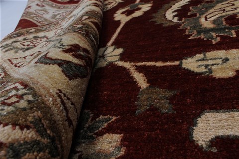 Pishavar Red Hand Knotted 410 X 64 Area Rug 250-27188 Image 12