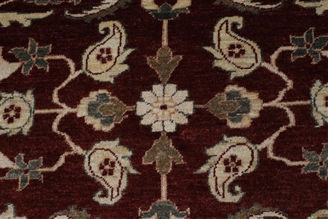 Pishavar Red Hand Knotted 410 X 64 Area Rug 250-27188 Image 5