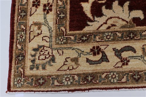 Pishavar Red Hand Knotted 410 X 64 Area Rug 250-27188 Image 6