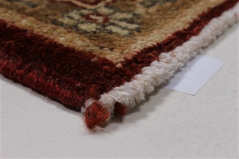 Pishavar Red Hand Knotted 410 X 64 Area Rug 250-27188 Image 7