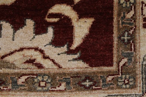 Pishavar Red Hand Knotted 410 X 64 Area Rug 250-27188 Image 9