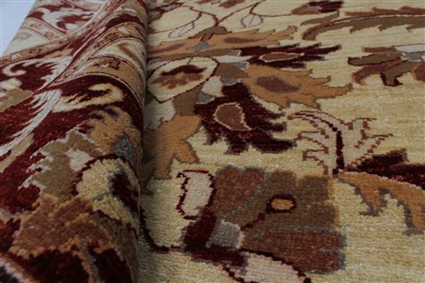 Pishavar Beige Hand Knotted 55 X 70 Area Rug 250-27190 Image 2