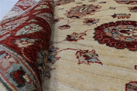 Pishavar White Hand Knotted 411 X 67 Area Rug 250-27191 Image 12