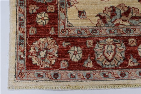 Pishavar White Hand Knotted 411 X 67 Area Rug 250-27191 Image 6