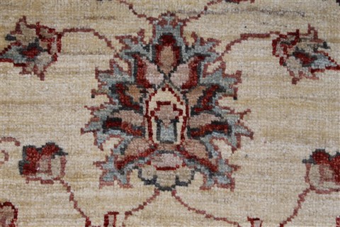 Pishavar White Hand Knotted 411 X 67 Area Rug 250-27191 Image 8