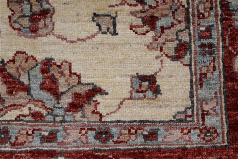 Pishavar White Hand Knotted 411 X 67 Area Rug 250-27191 Image 9