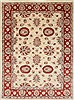 Pishavar White Hand Knotted 411 X 67  Area Rug 250-27191 Thumb 0