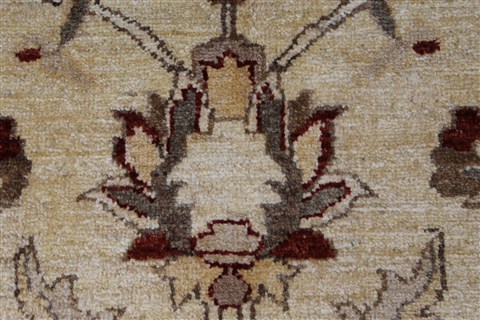 Pishavar Beige Hand Knotted 410 X 66 Area Rug 250-27192 Image 10