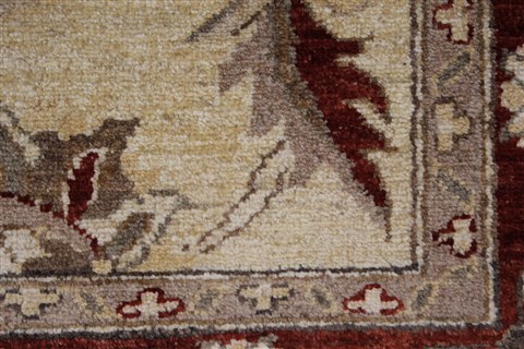 Pishavar Beige Hand Knotted 410 X 66 Area Rug 250-27192 Image 11
