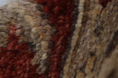 Pishavar Beige Hand Knotted 410 X 66 Area Rug 250-27192 Image 13