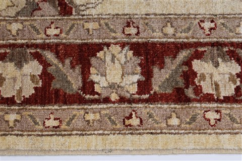 Pishavar Beige Hand Knotted 410 X 66 Area Rug 250-27192 Image 5