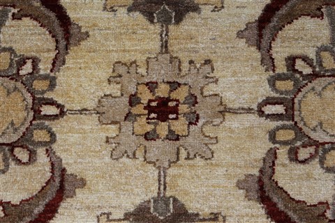 Pishavar Beige Hand Knotted 410 X 66 Area Rug 250-27192 Image 6