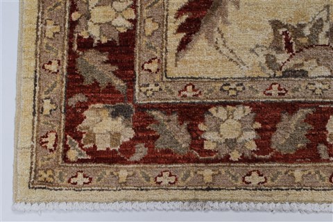 Pishavar Beige Hand Knotted 410 X 66 Area Rug 250-27192 Image 7
