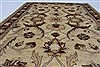 Pishavar Beige Hand Knotted 410 X 66 Area Rug 250-27192 Thumb 4