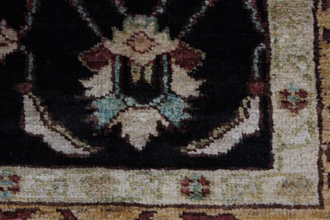 Pishavar Beige Hand Knotted 52 X 70 Area Rug 250-27193 Image 10