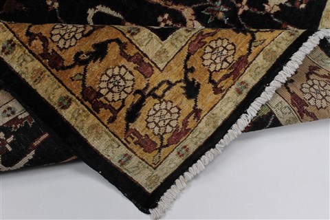Pishavar Beige Hand Knotted 52 X 70 Area Rug 250-27193 Image 3