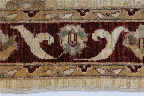 Pishavar Beige Hand Knotted 50 X 67 Area Rug 250-27194 Image 4